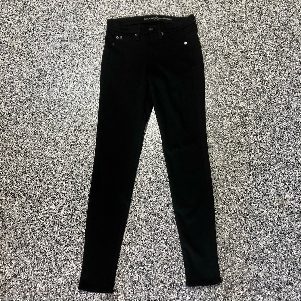 Second Yoga Jeans ✦ Ponte Black Skinny Pants (size 24)